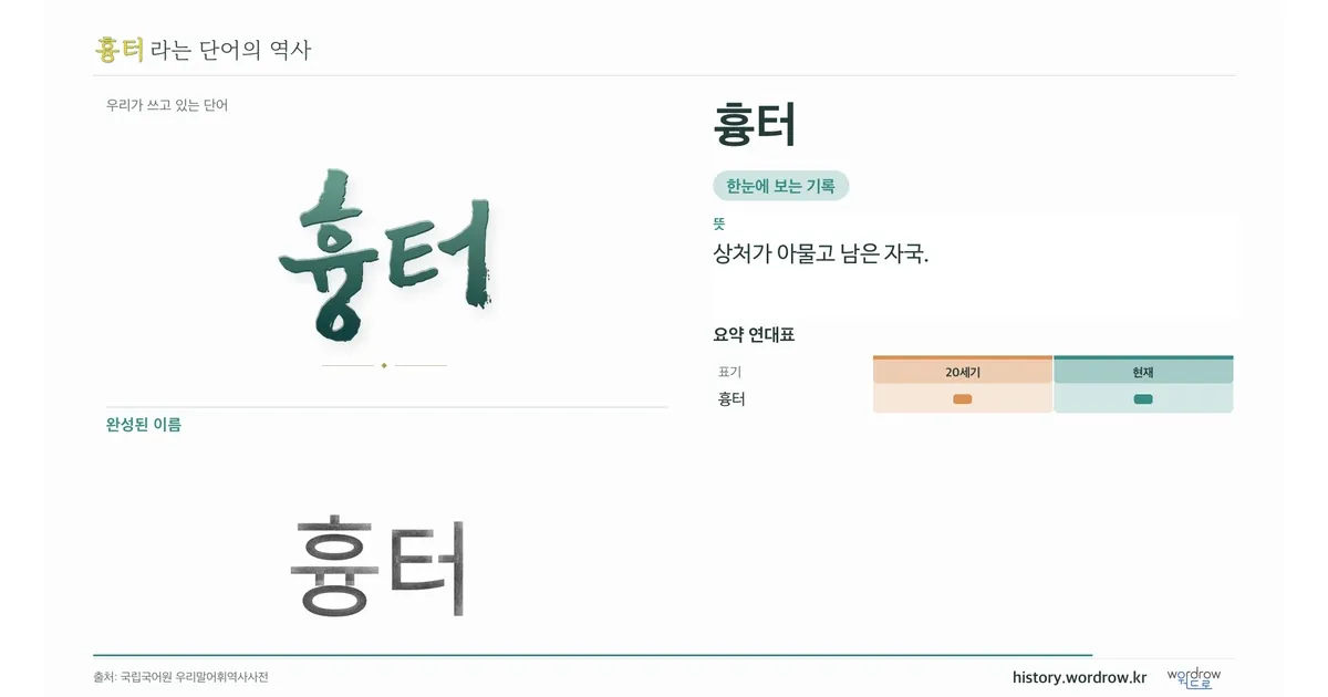 흉터 대표 이미지