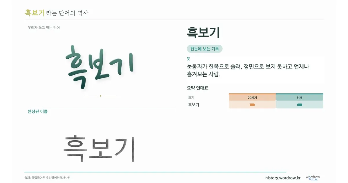 흑보기 대표 이미지