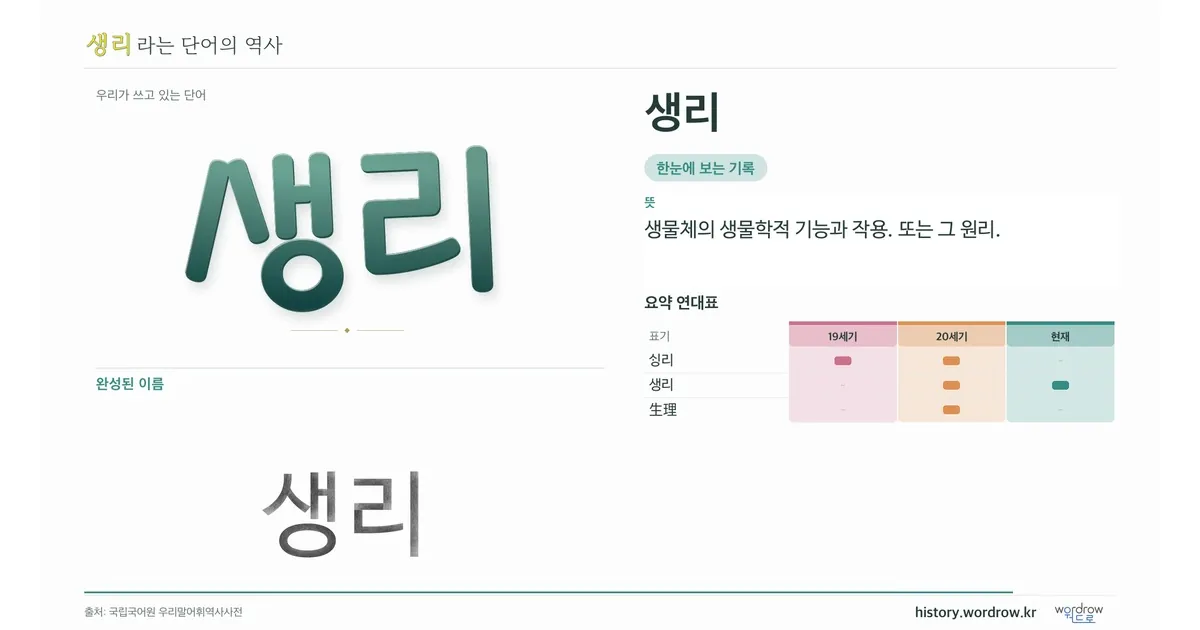 생리 대표 이미지