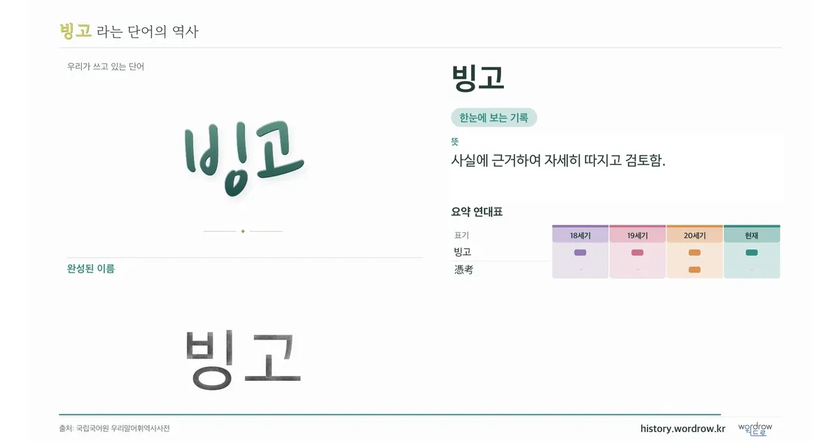 빙고 대표 이미지