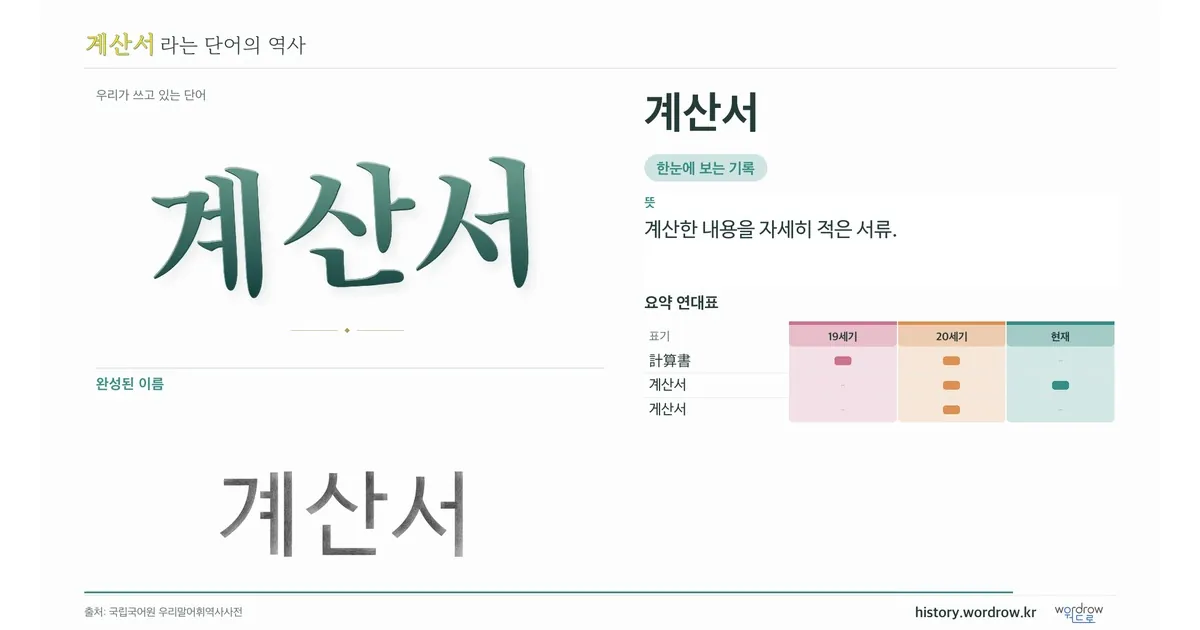 계산서 대표 이미지