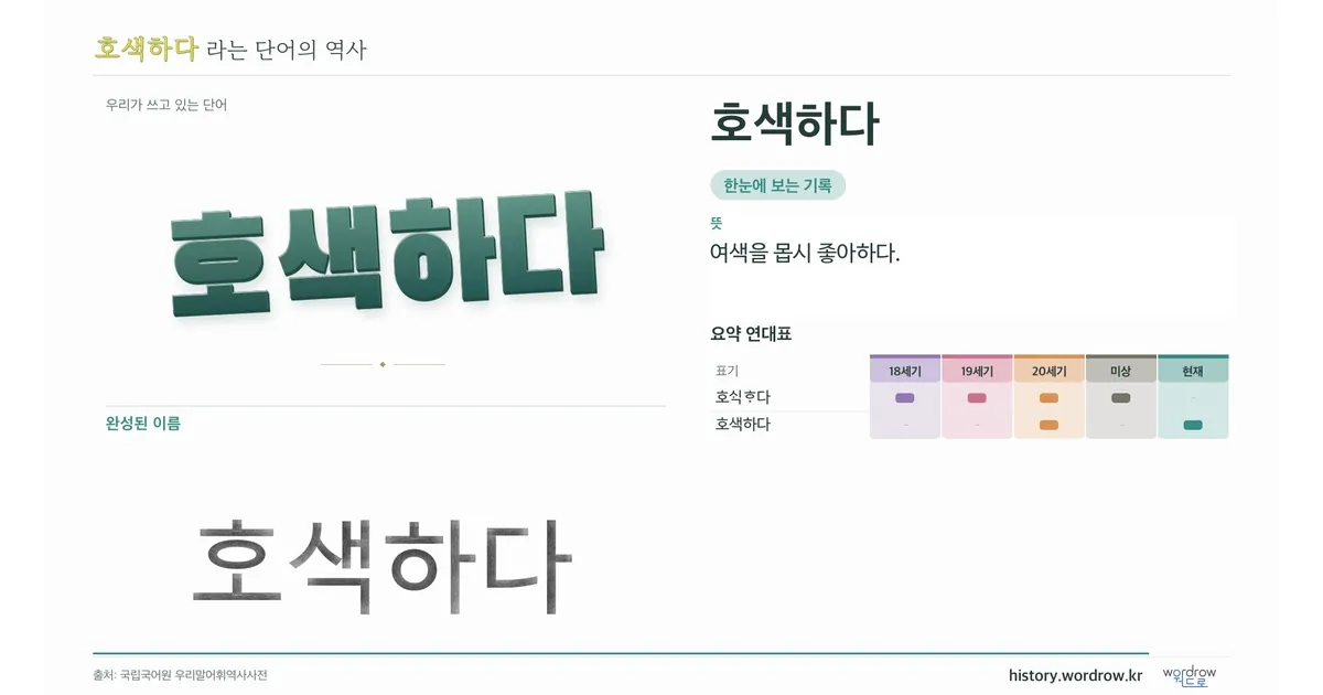 호색하다 대표 이미지