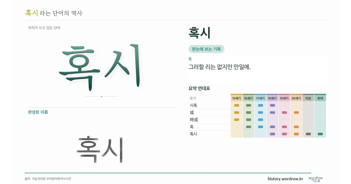 혹시 대표 이미지