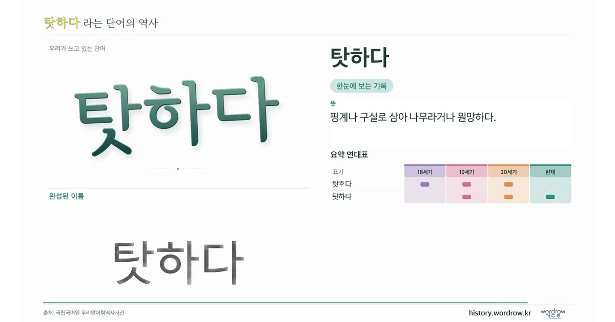 탓하다 대표 이미지