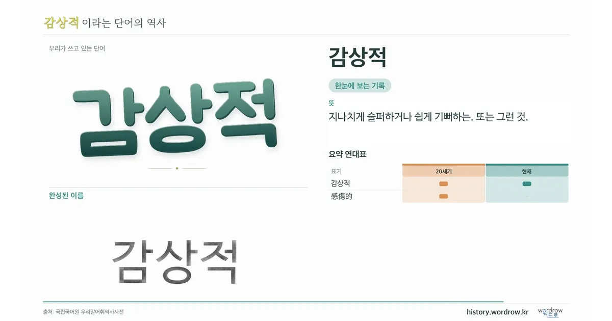 감상적 대표 이미지