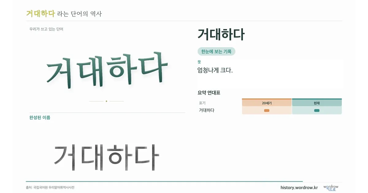 거대하다 대표 이미지
