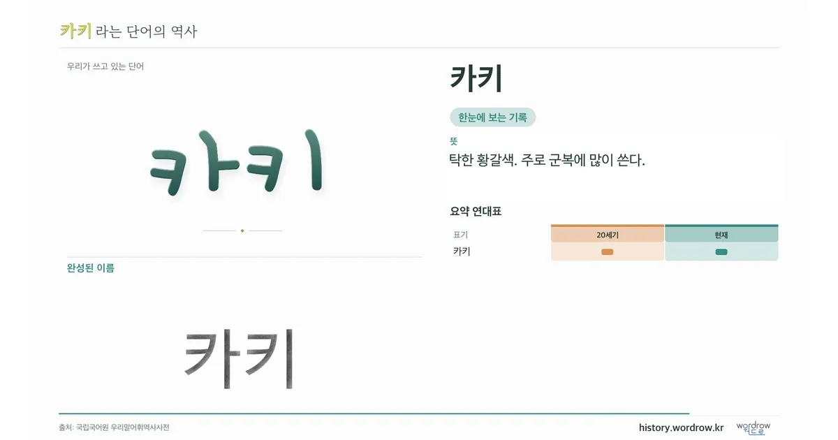 카키 대표 이미지