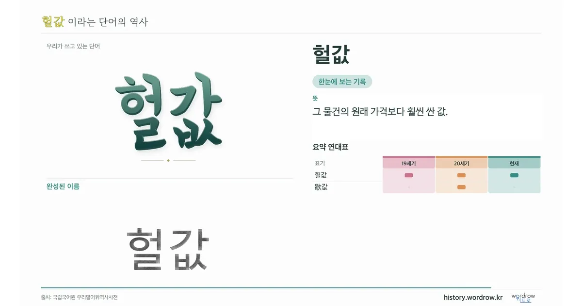 헐값 대표 이미지