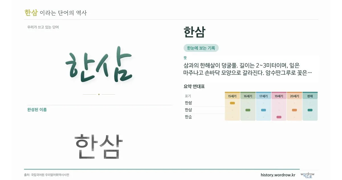 한삼 대표 이미지