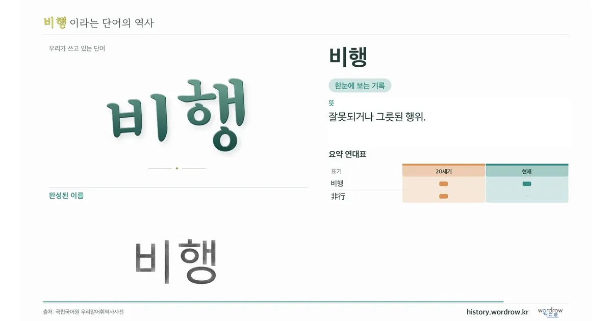비행 대표 이미지
