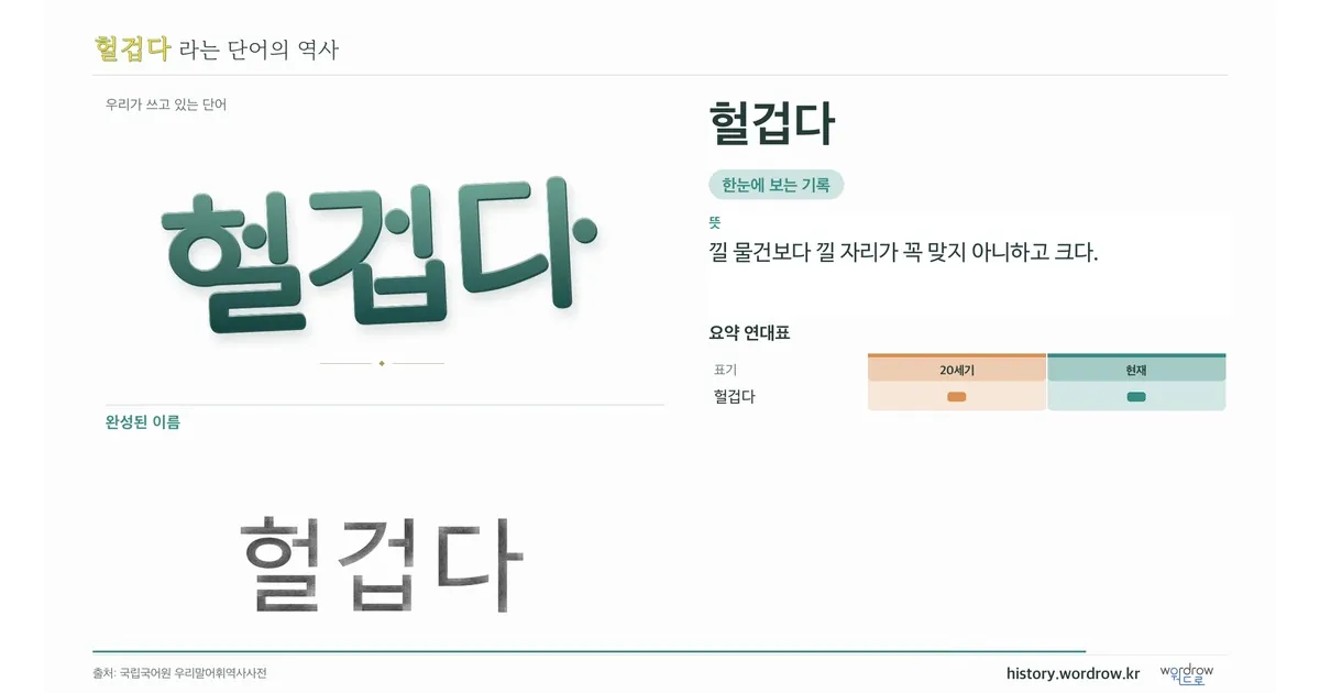 헐겁다 대표 이미지