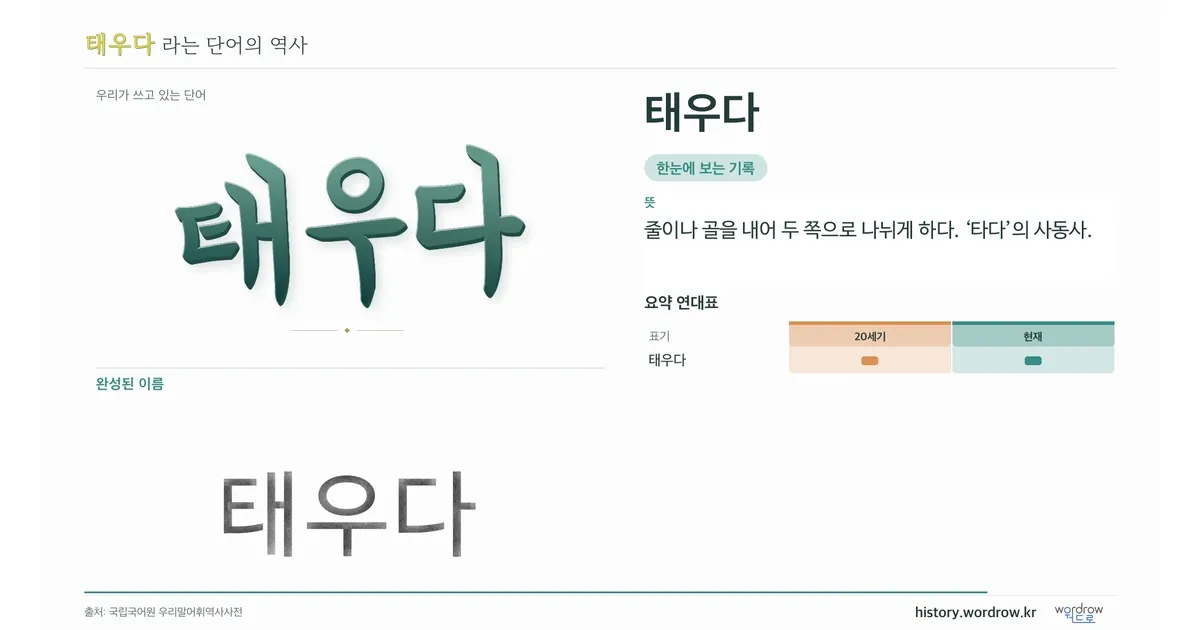 태우다 대표 이미지