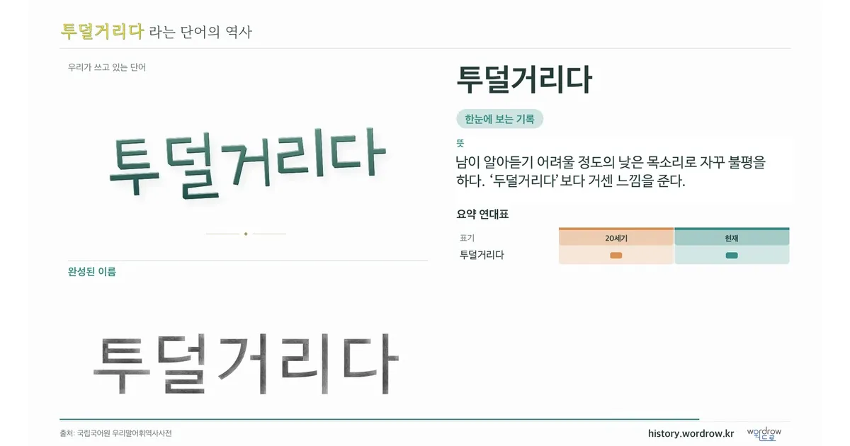 투덜거리다 대표 이미지