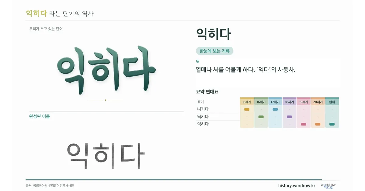 익히다 대표 이미지