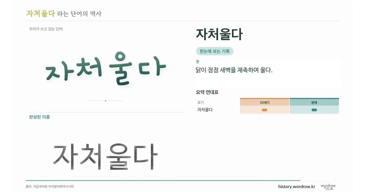 자처울다 대표 이미지