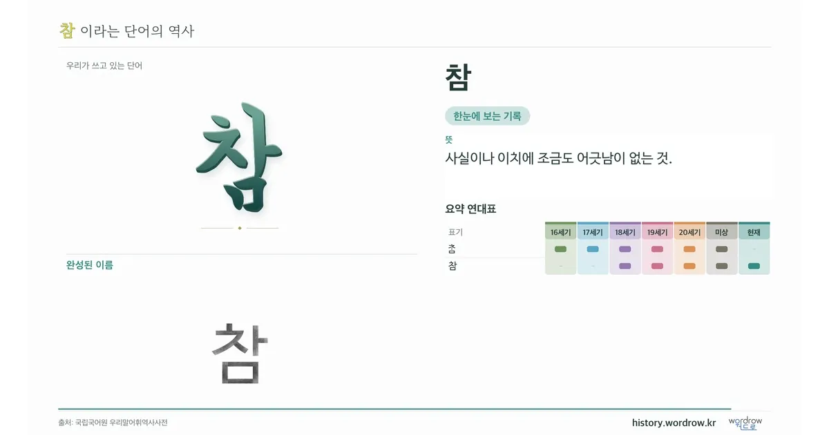 참 대표 이미지