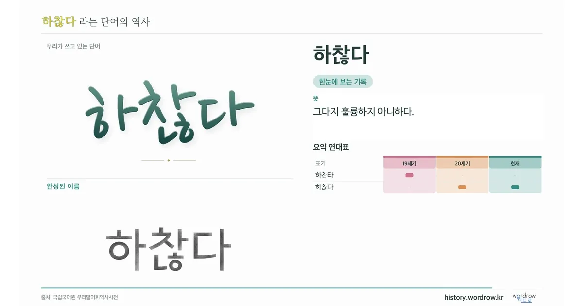 하찮다 대표 이미지