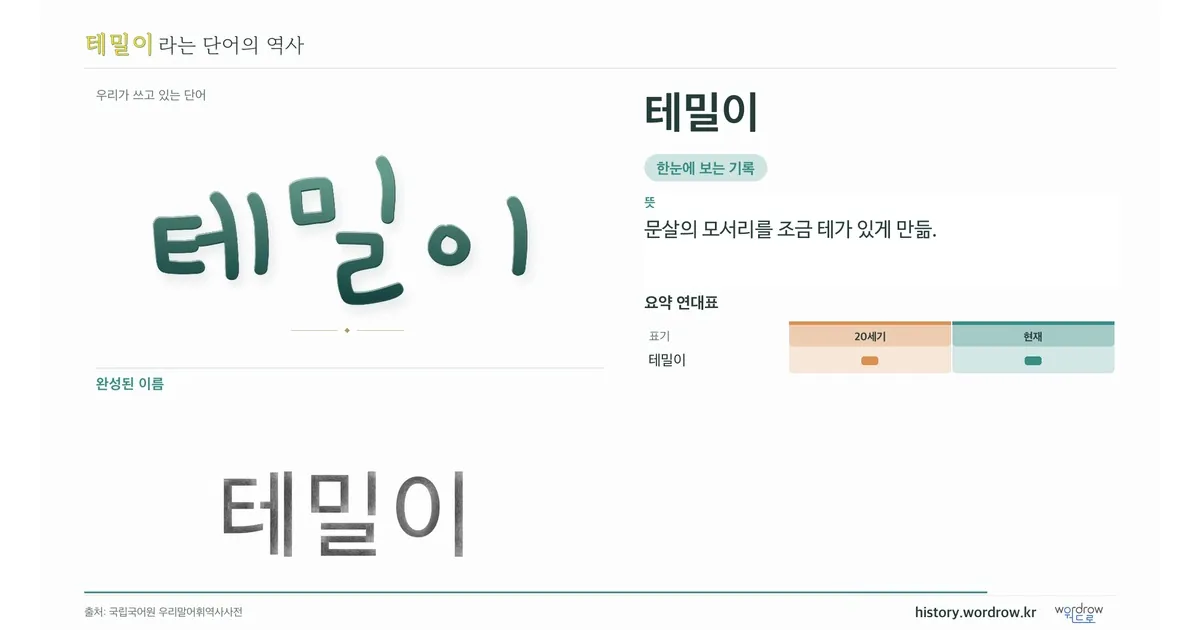 테밀이 대표 이미지