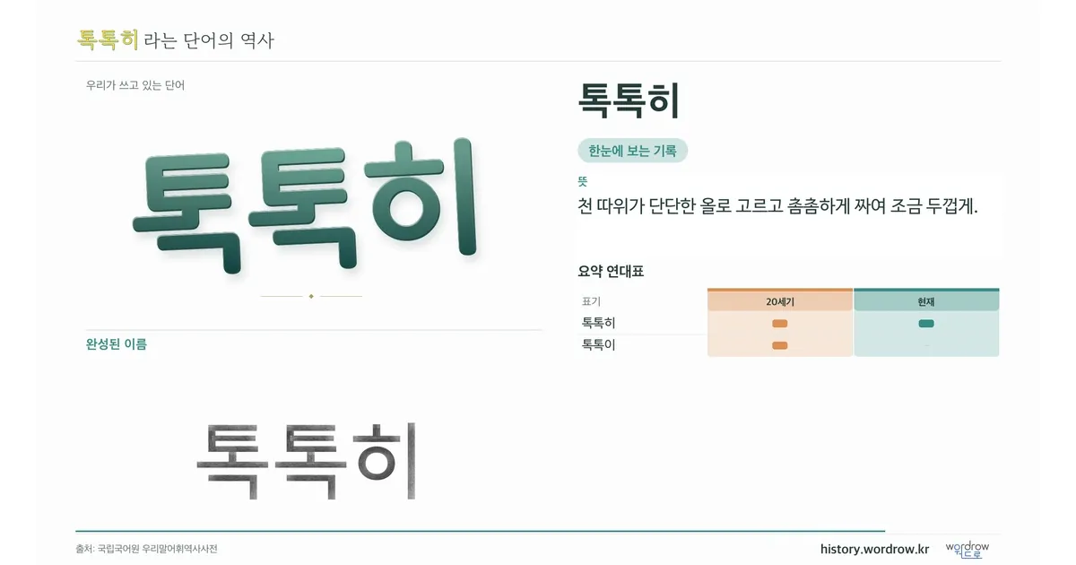 톡톡히 대표 이미지