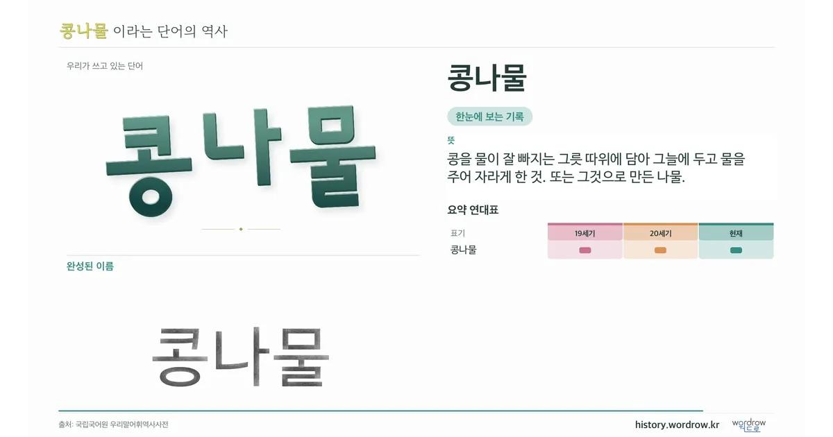 콩나물 대표 이미지