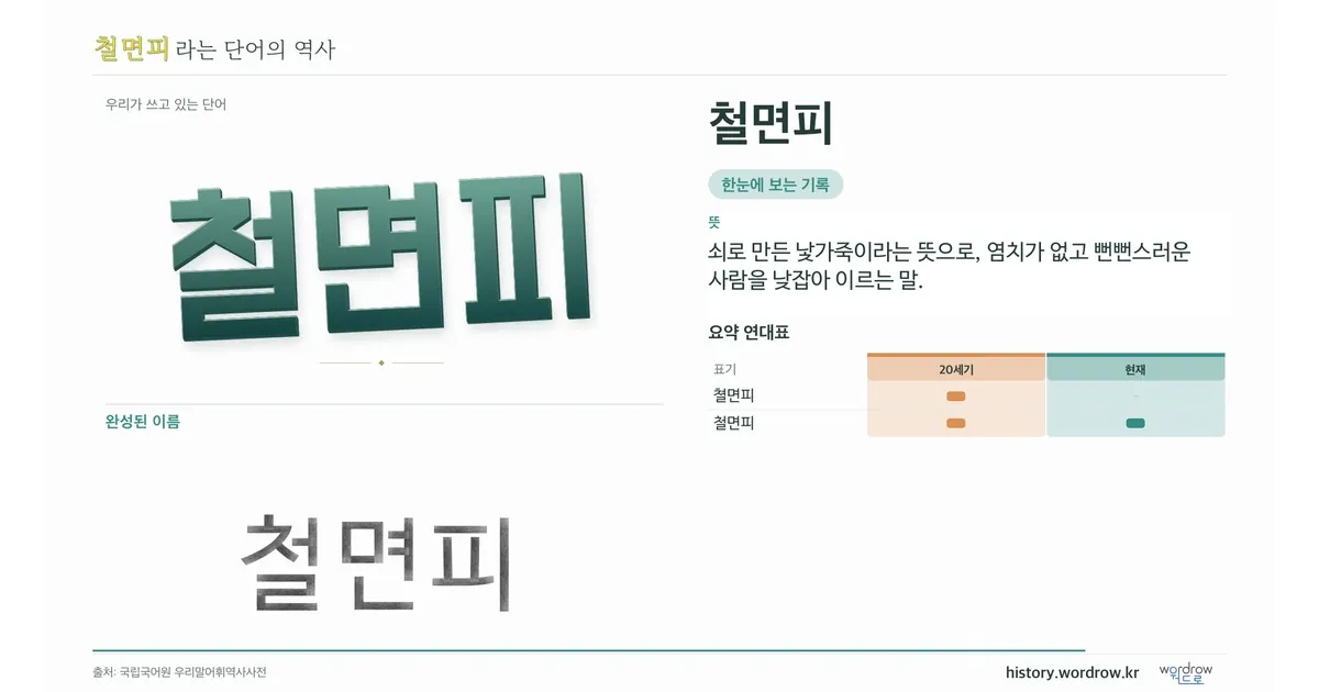 철면피 대표 이미지