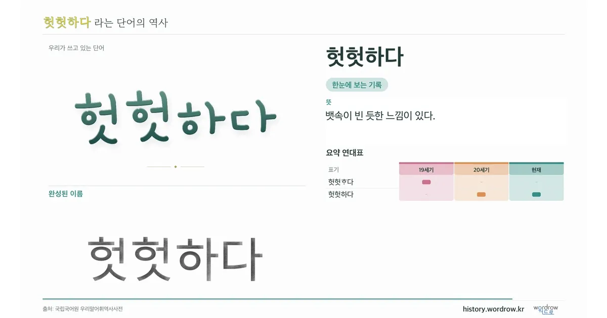 헛헛하다 대표 이미지