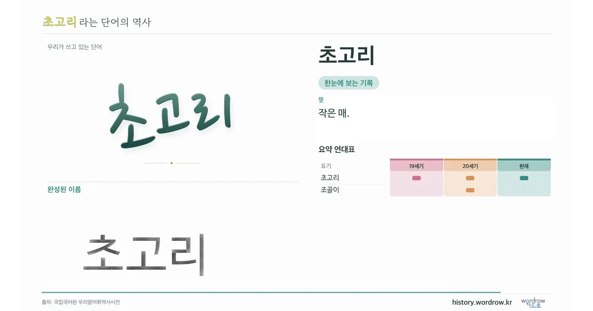 초고리 대표 이미지