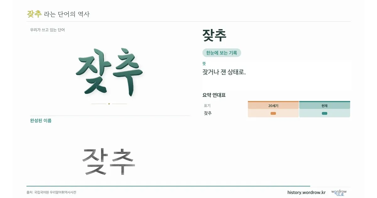 잦추 대표 이미지