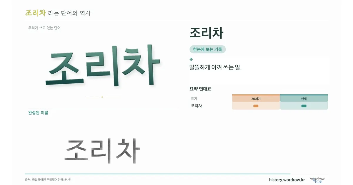 조리차 대표 이미지