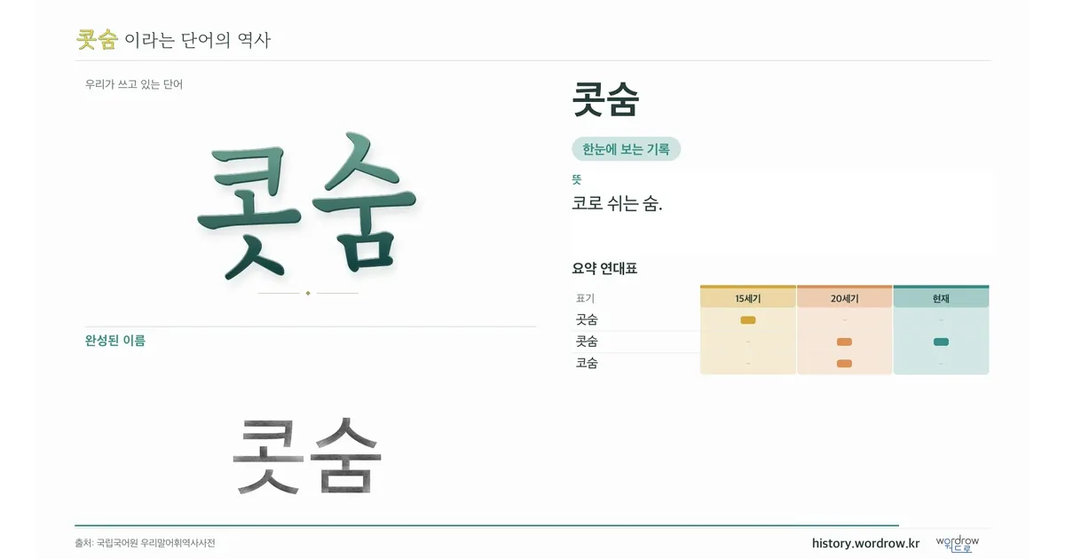 콧숨 대표 이미지