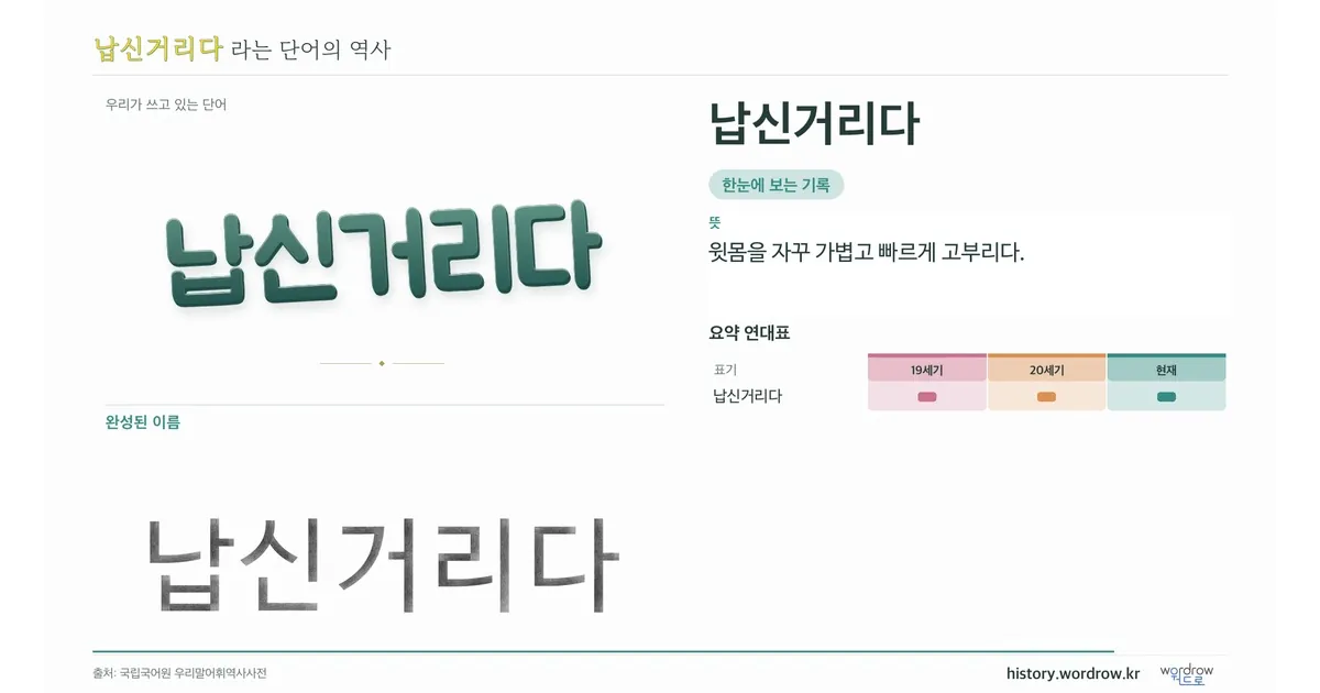납신거리다 대표 이미지