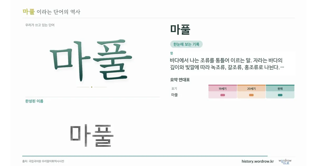 마풀 대표 이미지