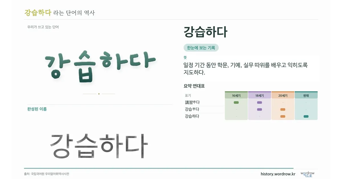 강습하다 대표 이미지