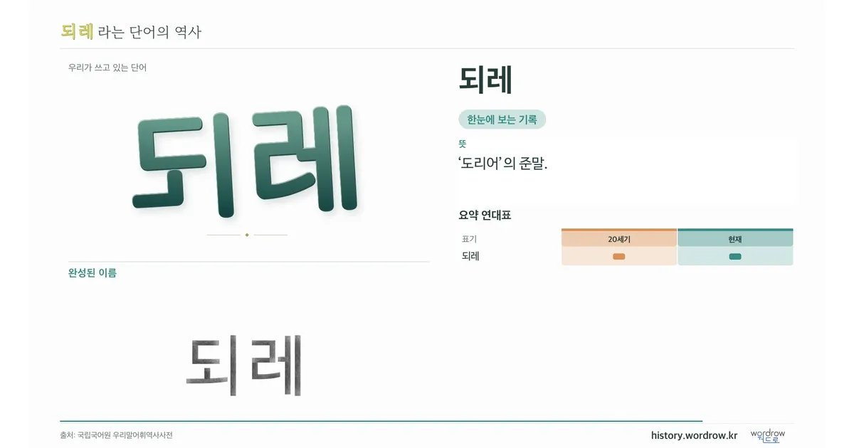 되레 대표 이미지