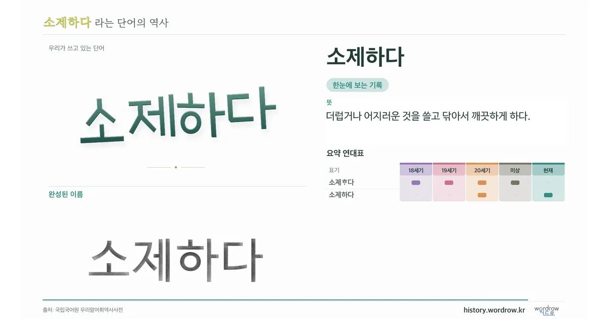 소제하다 대표 이미지