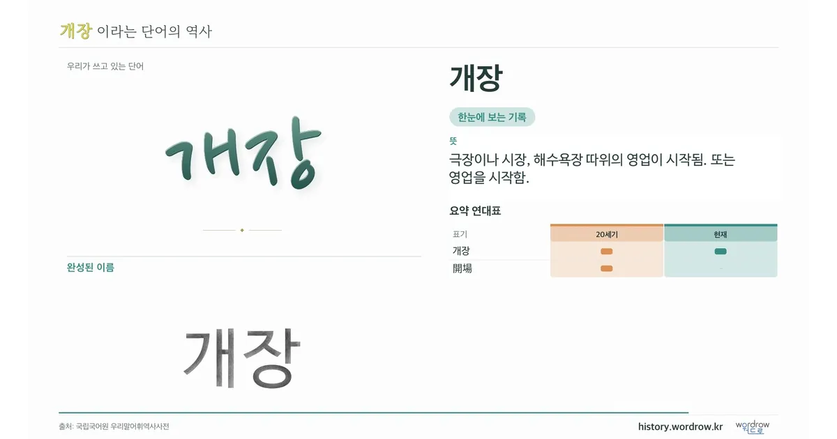 개장 대표 이미지