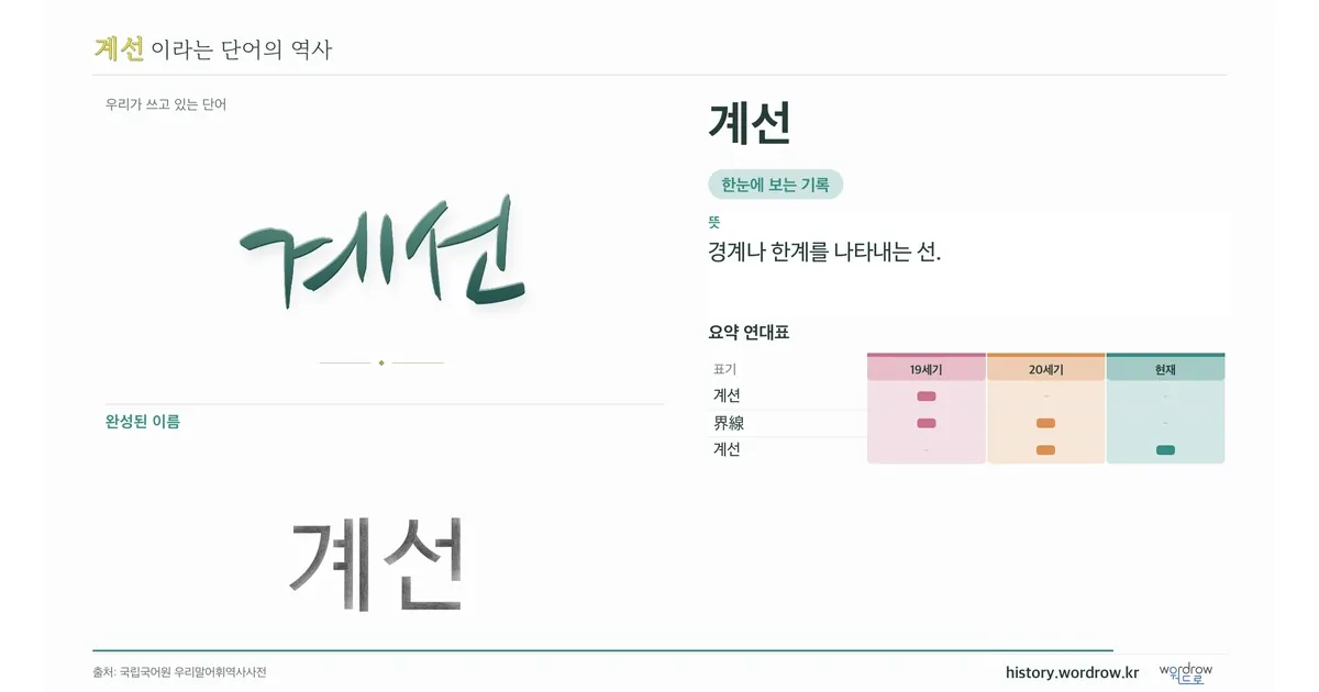계선 대표 이미지