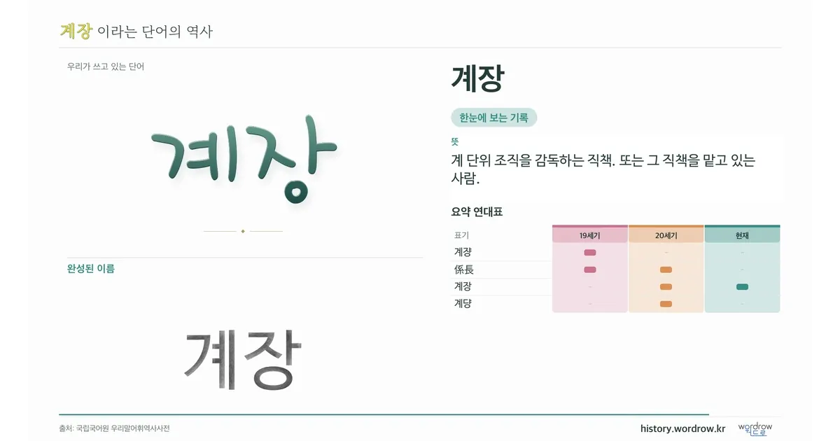 계장 대표 이미지