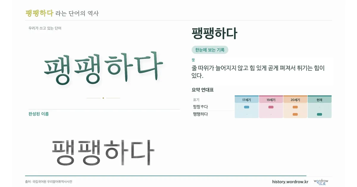팽팽하다 대표 이미지