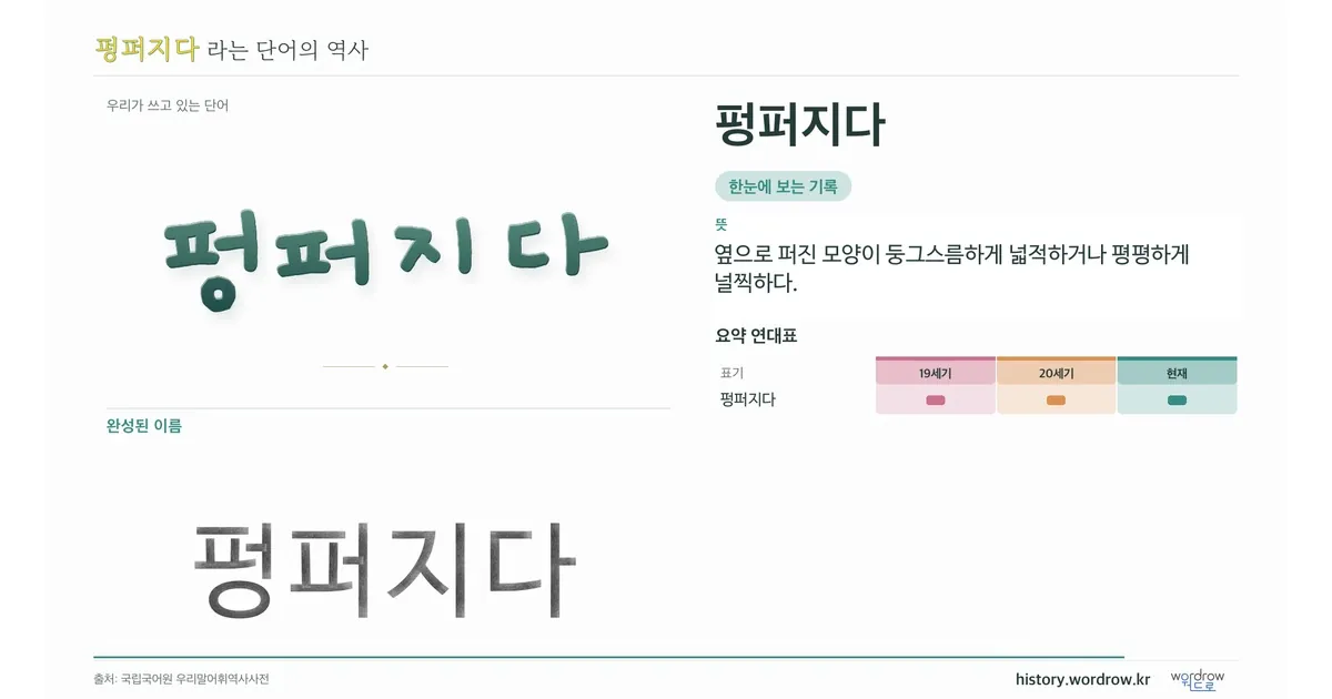 펑퍼지다 대표 이미지