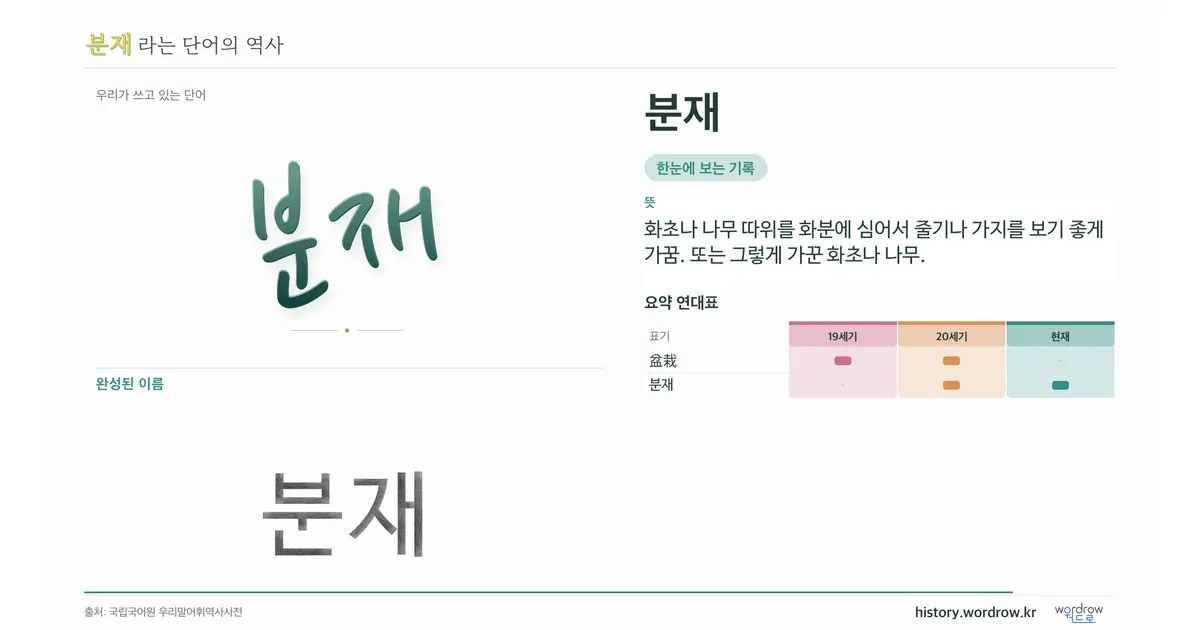 분재 대표 이미지