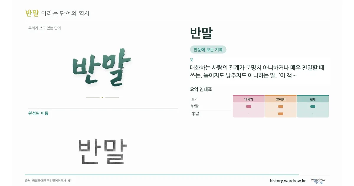 반말 대표 이미지