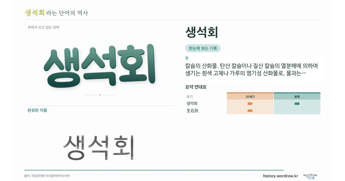생석회 대표 이미지