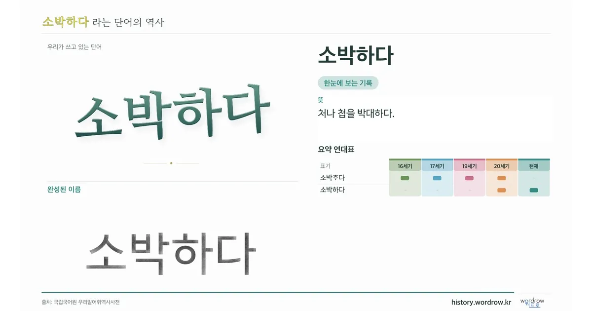 소박하다 대표 이미지