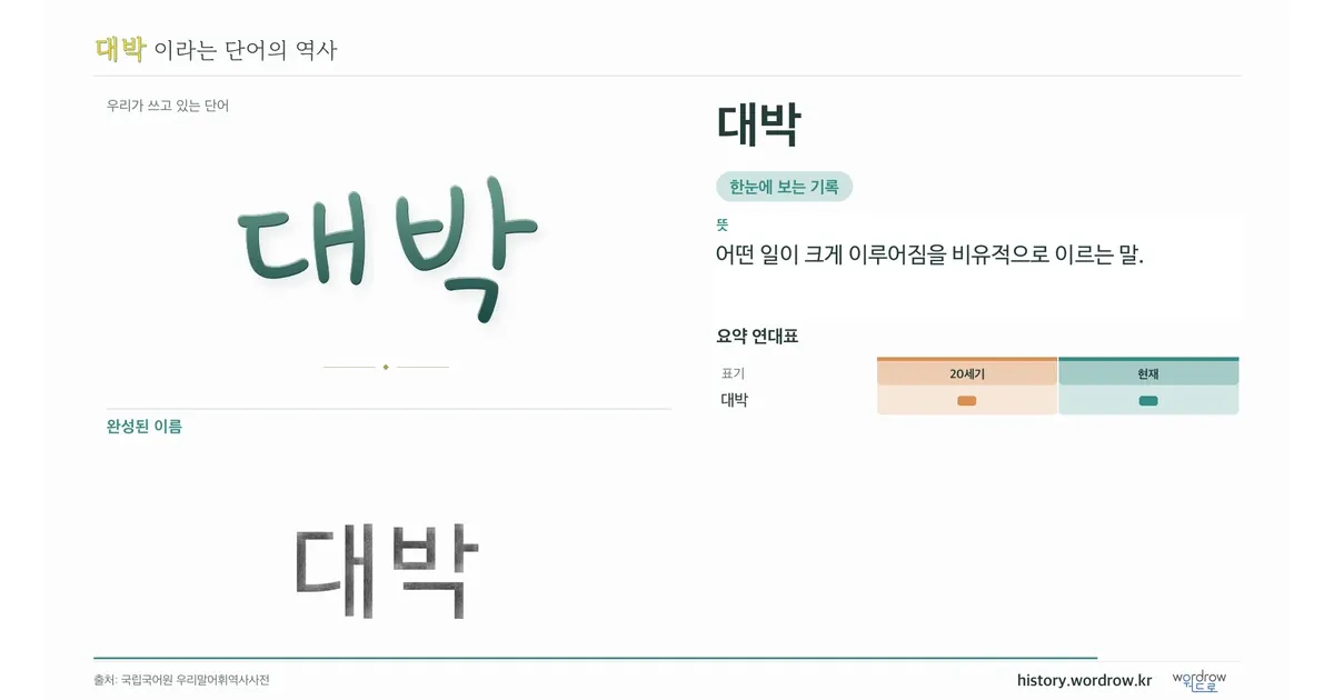 대박 대표 이미지