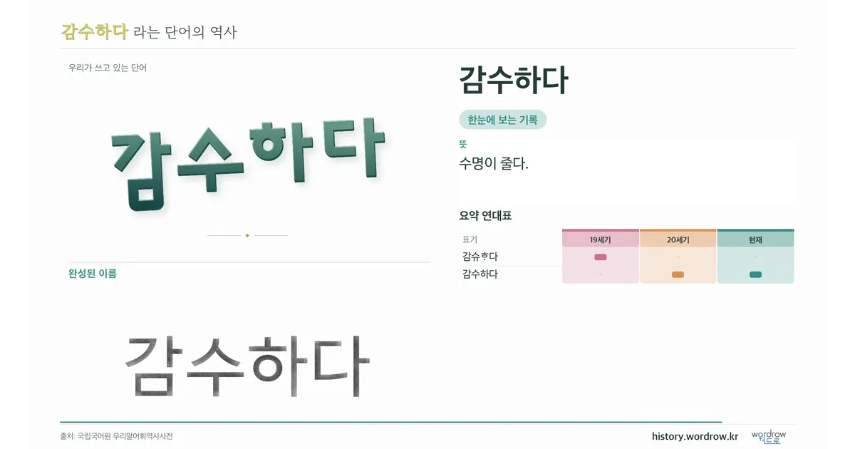감수하다 대표 이미지