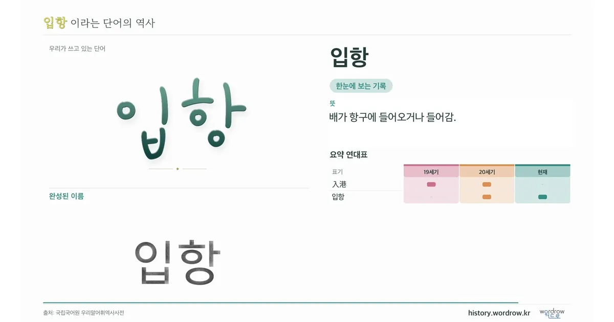입항 대표 이미지