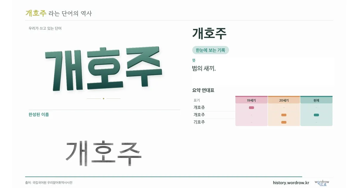 개호주 대표 이미지