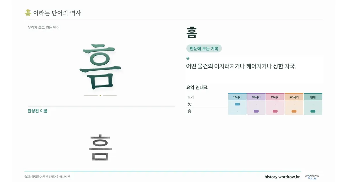 흠 대표 이미지