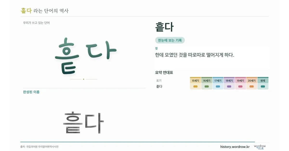 흩다 대표 이미지